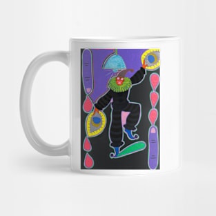 Joker - outsider art painting Mug